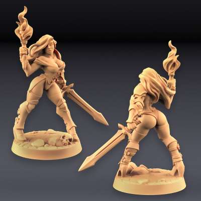 Yagraz Orco Barbaro Fighter Fantasy Pinup Miniatura Per Giochi Di Ruolo D&amp;D DnD &ndash; Artisan Guild