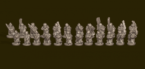 Dwarven Lords - Individual Gunners Pack