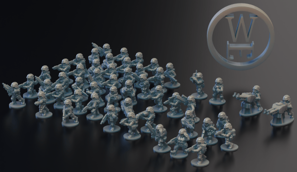 Voidship Troopers 6/8mm Federal Infantry