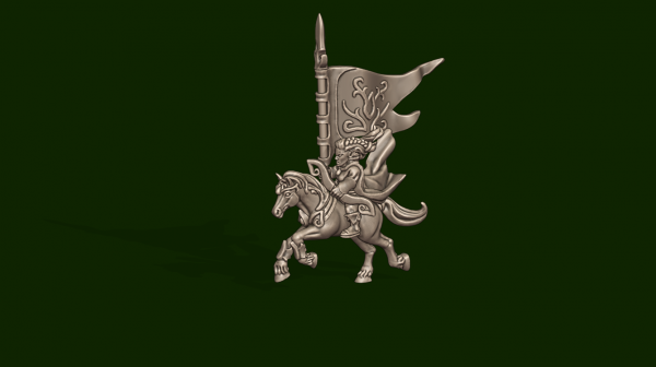Elves of the Wood - Individual Mounted Standard Bearer