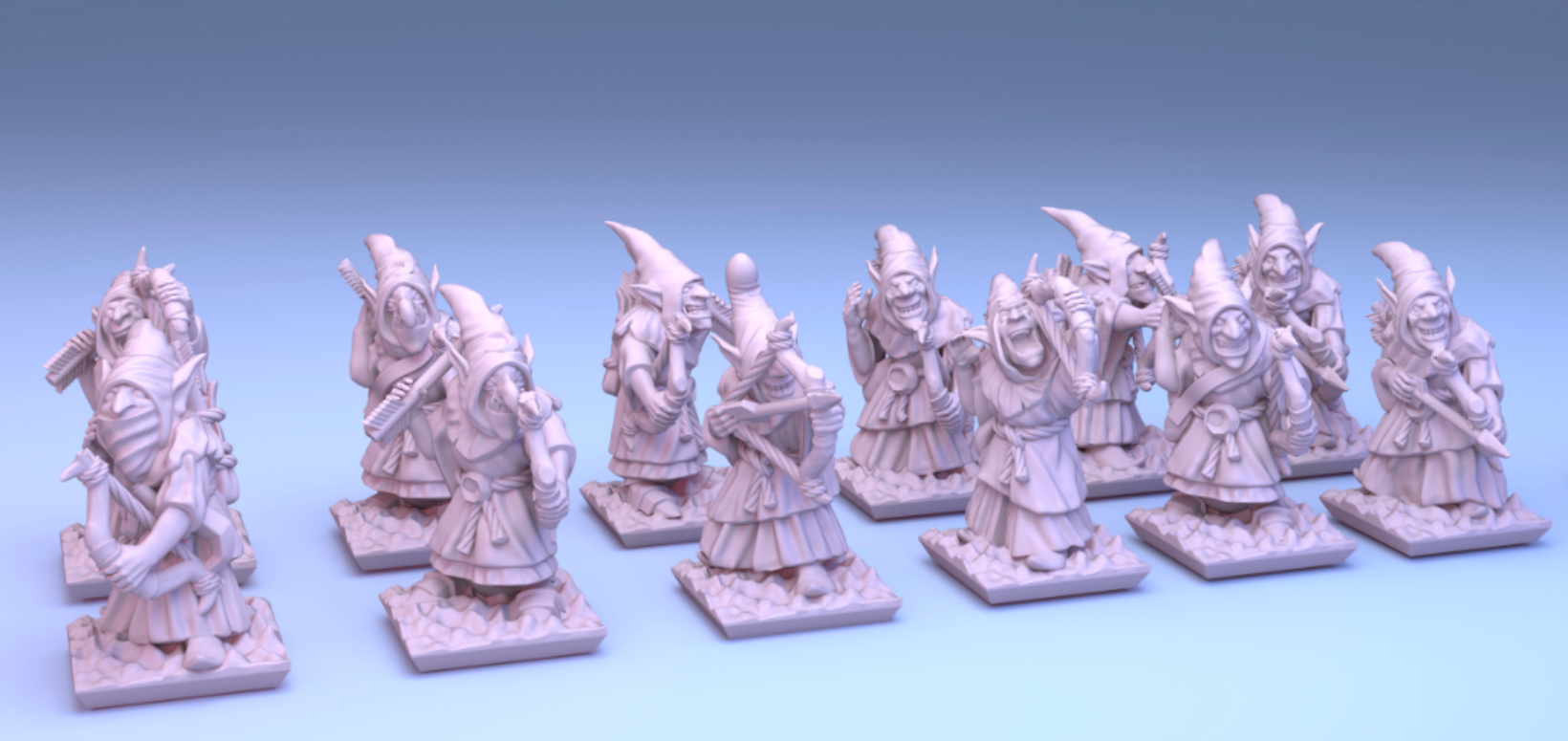 Figurine Gobelin Archer Warhammer - Métal - Orques & Gobelins FB - Occasion