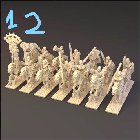 Desert Kings - Skeleton Cavalry (Spear) 1