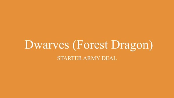 Dwarf FD- Starter Army Deal