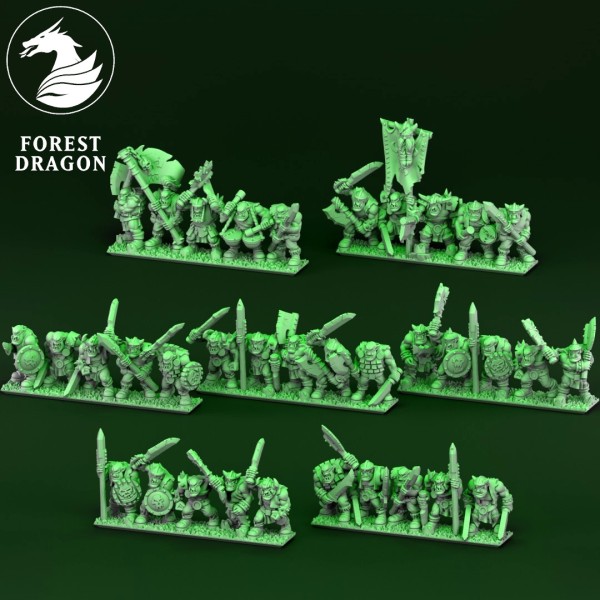 Orcs&Goblins - Orc Warriors Regiment (FD)