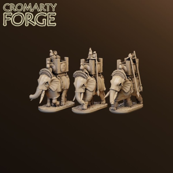 15mm Carthaginian Elephants With Fighting Tower Unit