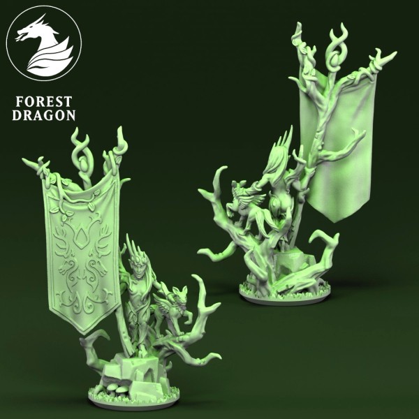 Elves of the Wood - Army Standard with wood sprite
