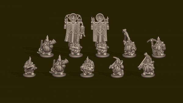 Dwarven Lords - Individual Dwarven Miners Command