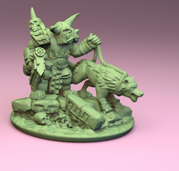 Orcs&Goblins - Orc General with Wolf