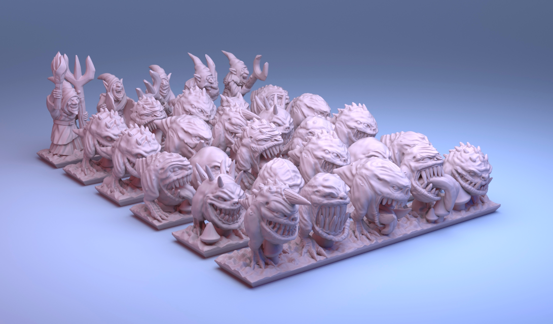 Squig Herd Painted : R/Orcs_and_Goblins