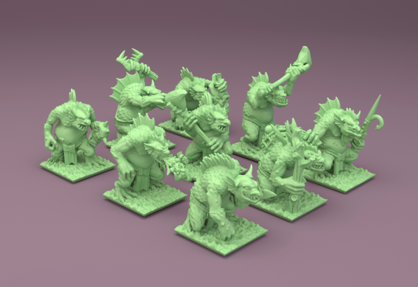 Orcs&Goblins - Full Individual River Troll Regiment
