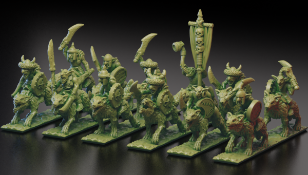 Orcs&Goblins - Full Steppe Goblins WolfRiders Regiment