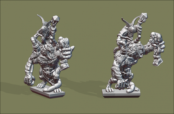 Vermin Clans - Ratogre with Shaman and Orc Slave