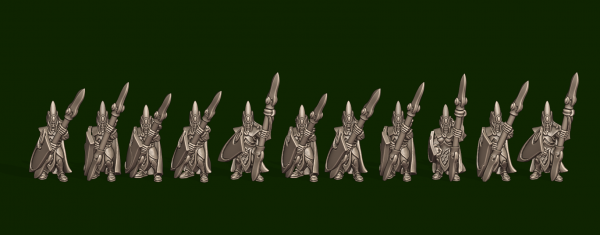 Elves of the Wood - Individual Spearmen Soldiers Pack