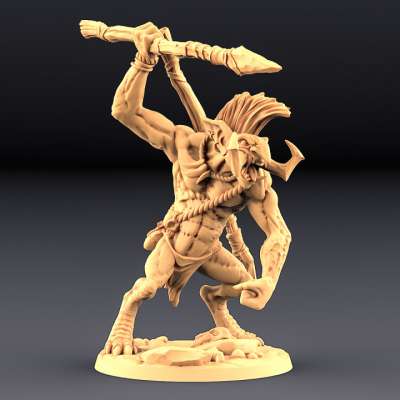 Miniatura Artisan Guild Ogre Marauders In Resina 3D Per D&amp;D E Wargames